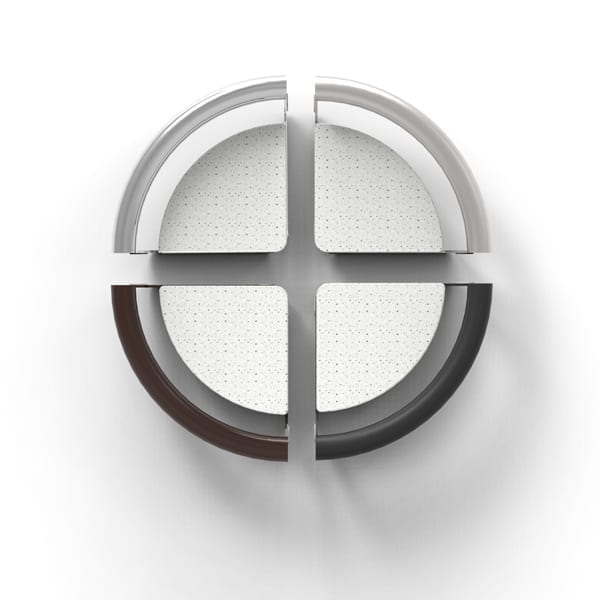 Invisia Corner Shelf in all finishes