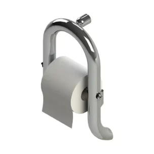 Invisia wall toilet paper roll holder in chrome polished finish.