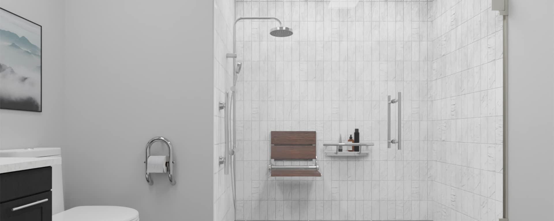 Grab Bars in the Shower: Placement and Selection
